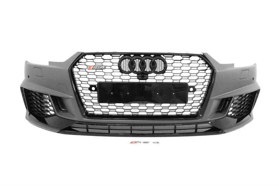 Audi A4 B9 2015-2024 гг. Передний бампер RS-Style (под радары, 2015-2019) Image
