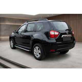 Боковые пороги Fullmond (2 шт., Алюминий) Nissan Terrano 2014- гг. фото 1