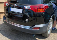 Toyota Rav 4 2013-2018 гг. Накладка на багажник OmsaLine нержавейка (2013-2016) фото 1