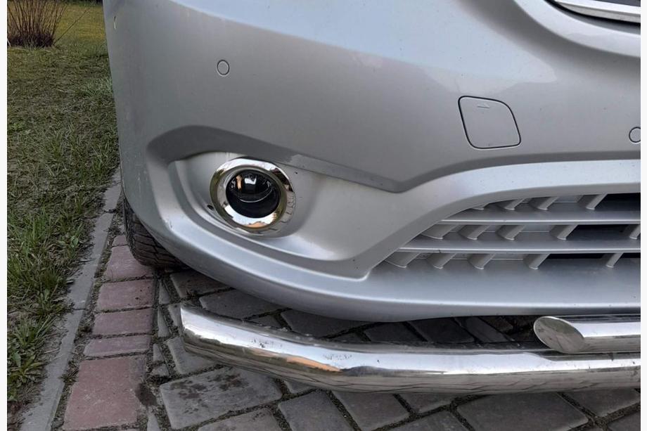 Mercedes Vito/V-class W447 2014- гг. Накладки на противотуманные фары (2 шт., нержавейка) Image