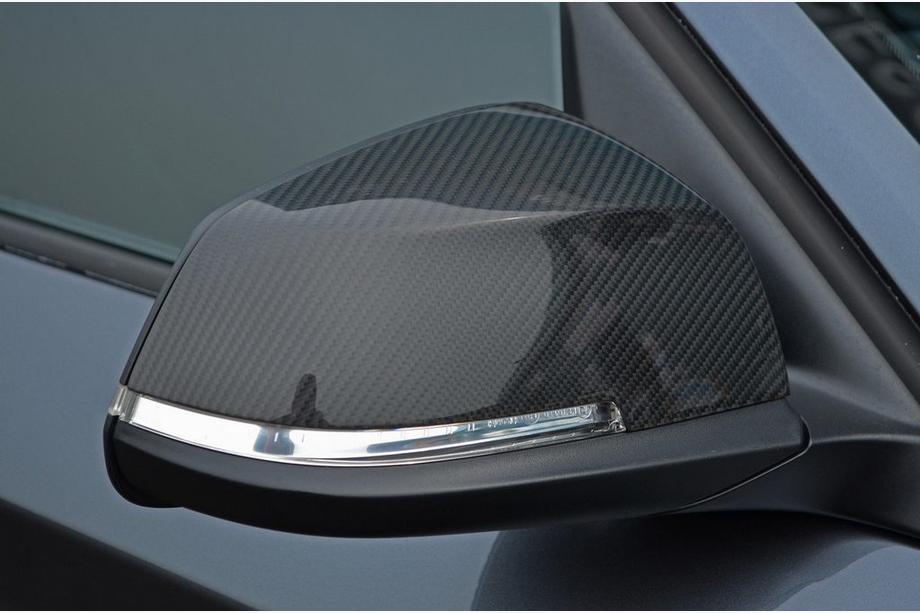 BMW 3 серия F30/F31 2012-2019 гг. Накладки на Зеркала (2 шт, Натуральный Карбон) Фото 5