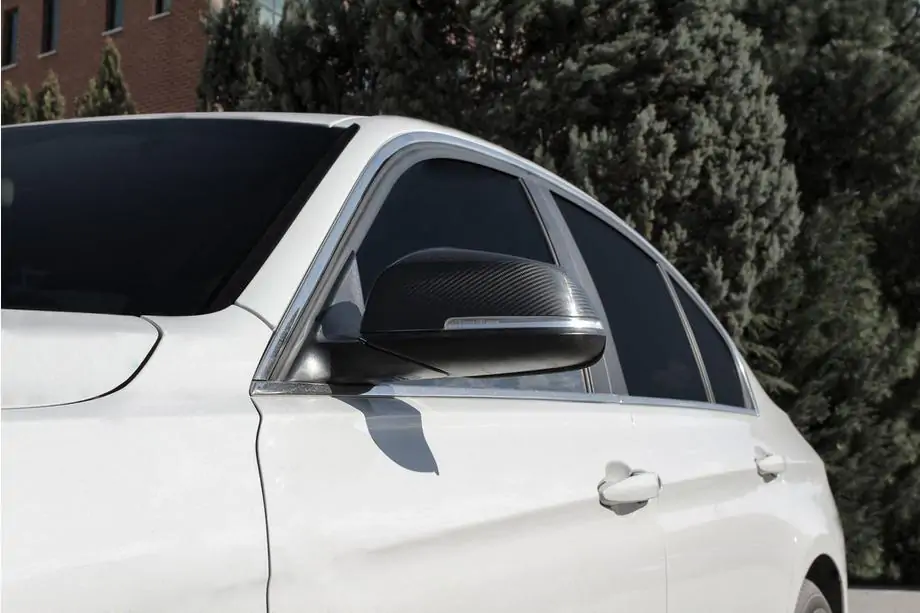 BMW 4 серия F32/F33/F36 2012-2020 гг. Накладки на Зеркала (2 шт, Натуральный Карбон) Фото 3