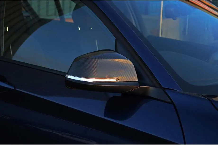 BMW 4 серия F32/F33/F36 2012-2020 гг. Накладки на Зеркала (2 шт, Натуральный Карбон) Фото 6