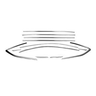 Полный комплект окантовки окон нержавейка (12 шт) Hyundai Tucson TL 2016-2021 гг. фото 1