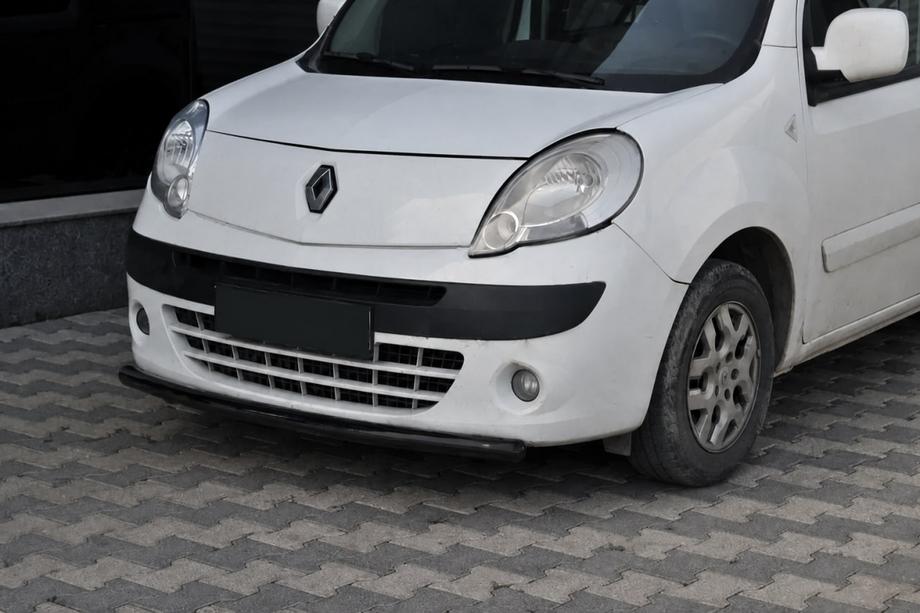 Renault Kangoo 2008–2020 гг. Передняя защита ST008 Black (нерж.) Фото 1