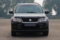 Suzuki Grand Vitara 2005-2017 гг. Передний ус ST008 Black (нерж.) фото 2