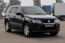 Suzuki Grand Vitara 2005-2017 гг. Передний ус ST008 Black (нерж.) фото 3