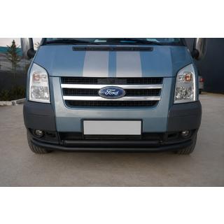 Передний ус ST014 Black (2006-2014, нерж.) Ford Transit 2000–2014 гг. фото 2