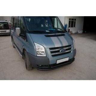 Передний ус ST014 Black (2006-2014, нерж.) Ford Transit 2000–2014 гг. фото 3