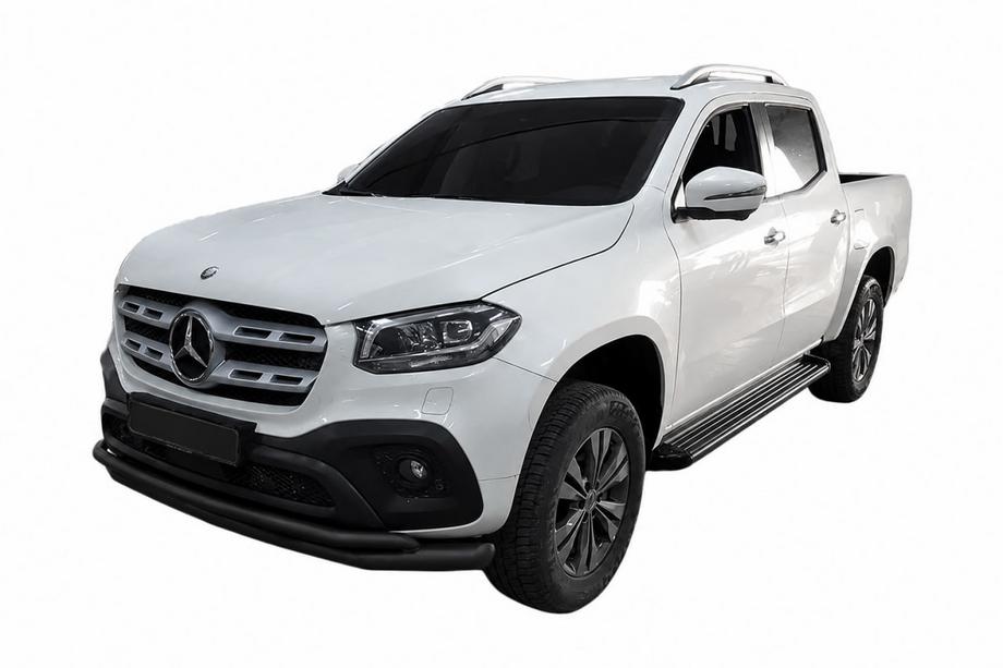 Mercedes X class 2017-2020 гг. Передняя дуга ST017 Black (нерж., 60 мм) Image