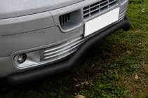 Volkswagen T5 Transporter 2003-2010 гг. Передняя защита Волна ST007 Black (нерж.) фото 2