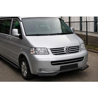 Передняя защита Волна ST007 Black (нерж.)