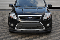Ford Kuga 2008-2013 гг. Передняя защита ST008 Black (нерж.) фото 1
