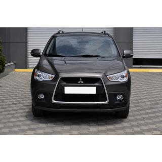 Передняя защита ST008 Black (нерж.) Mitsubishi ASX 2010-2023 гг. фото 3