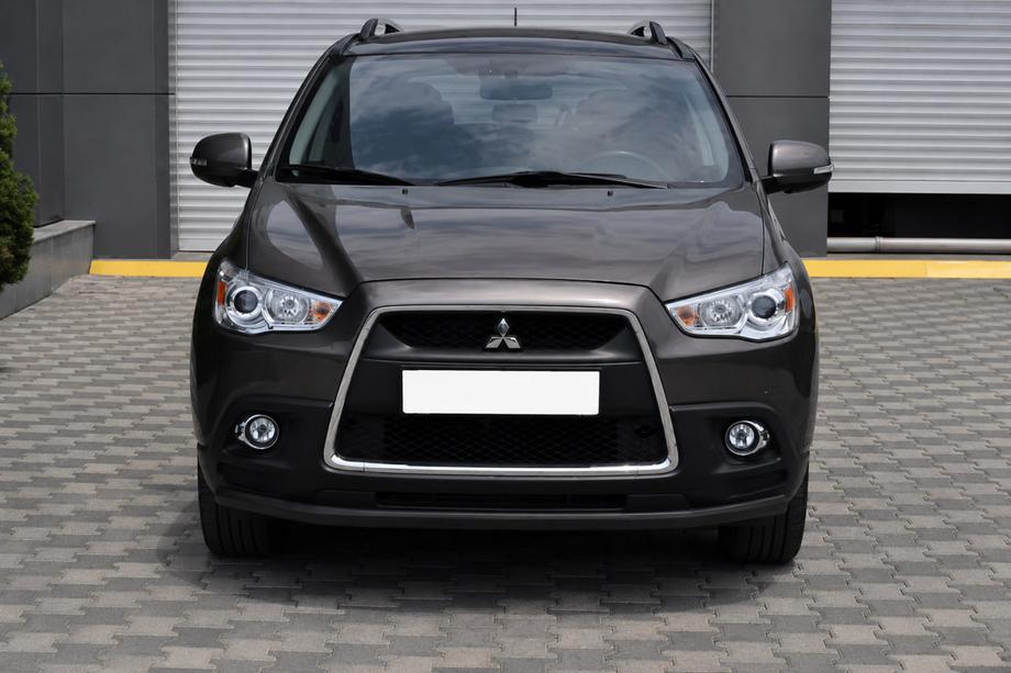 Mitsubishi ASX 2010-2023 гг. Передняя защита ST008 Black (нерж.) Фото 3