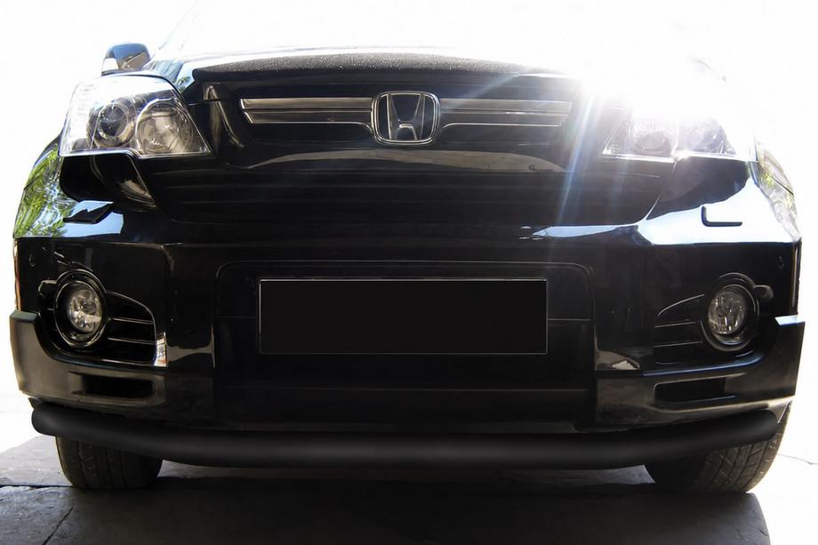 Honda CRV 2007-2011 гг. Передняя защита ST008 Black (нерж.) Image