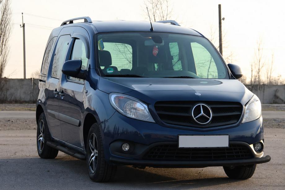 Mercedes Citan 2013-2021 гг. Передняя защита ST008 Black (нерж.) Фото 4