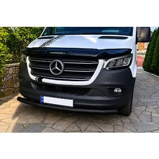 Передняя защита ST008 Black (нерж.) фото 1