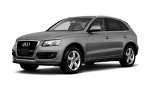 Audi Q5 2008-2017 гг. Передняя защита ST008 Черная (Нержавейка) фото 1