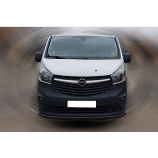 Передняя защита ST008 Черная (Нержавейка) Fiat Talento 2016- гг. фото 1