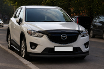 Mazda CX-3 2015- гг. Передняя защита ST008 Черная (Нержавейка) фото 3