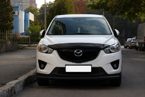 Mazda CX-3 2015- гг. Передняя защита ST008 Черная (Нержавейка) фото 2