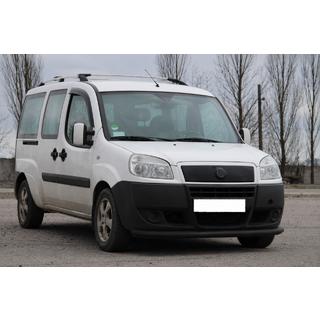 Передняя защита ST008 Черная (Нержавейка) Fiat Doblo I 2001-2005 гг. фото 3