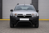 Dacia Duster 2008-2018 гг. Передняя защита ST011 Black (нерж.) фото 4