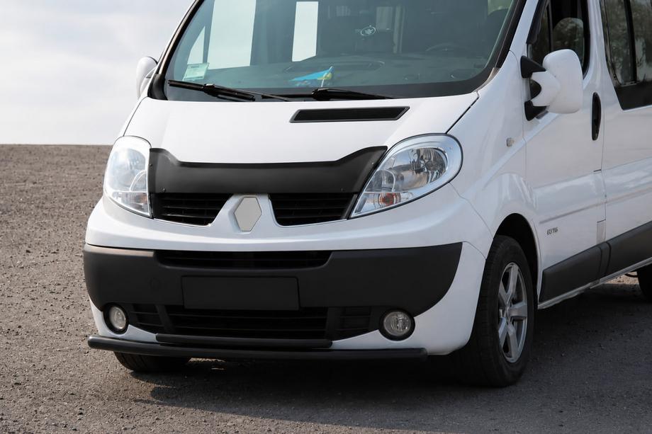 Nissan Primastar 2002-2014 гг. Передняя защита ST014 Черная (Нержавеющая сталь) Фото 3