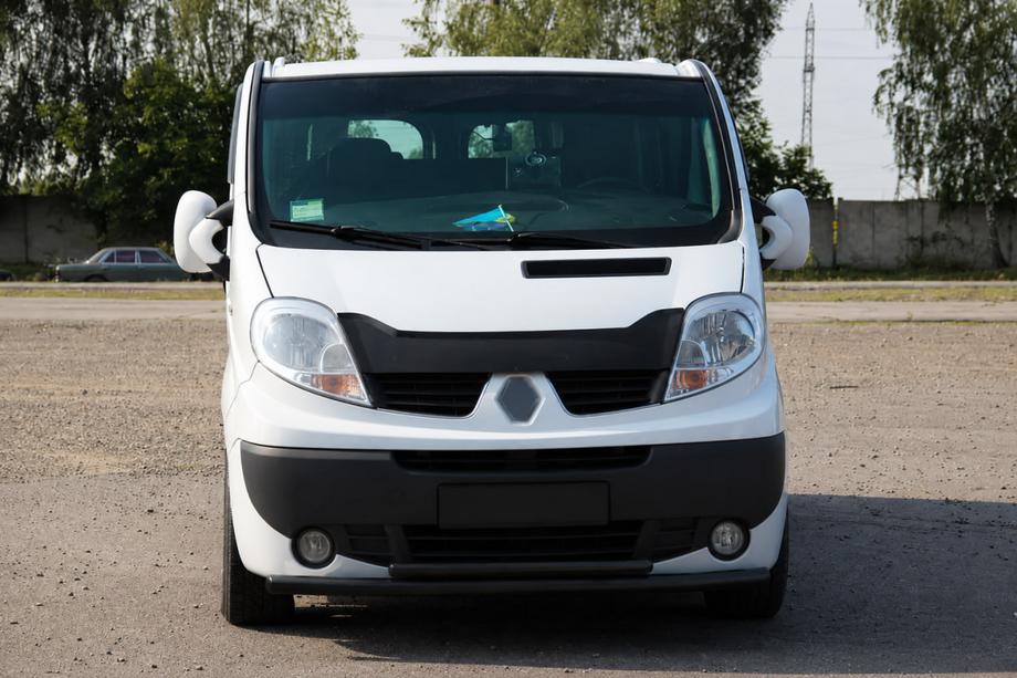 Nissan Primastar 2002-2014 гг. Передняя защита ST014 Черная (Нержавеющая сталь) Фото 4