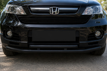 Honda CRV 2007-2011 гг. Передняя защита ST014 Черная (Нержавеющая сталь) фото 1