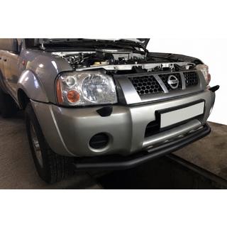 Передняя защита ST014 Black (нерж. сталь) Nissan NP300 1999-2015 гг.