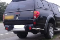 Mitsubishi L200 2006-2015 гг. Задние угловые дуги AK003 (2 шт., нержавейка) фото 3