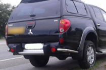 Mitsubishi L200 2006-2015 гг. Задние угловые дуги AK003 (2 шт., нержавейка) фото 3