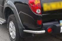 Mitsubishi L200 2006-2015 гг. Задние угловые дуги AK003 (2 шт., нержавейка) фото 1