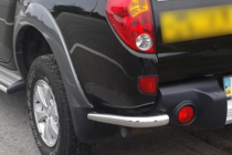 Mitsubishi L200 2006-2015 гг. Задние угловые дуги AK003 (2 шт., нержавейка) фото 1