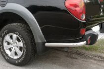 Mitsubishi L200 2006-2015 гг. Задние угловые дуги AK003 (2 шт., нержавейка) фото 2