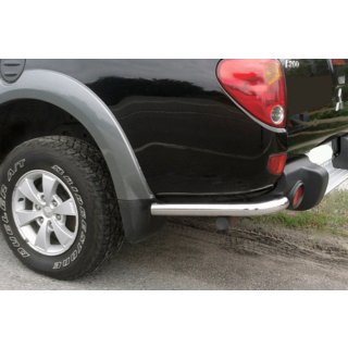 Задние угловые дуги AK003 (2 шт., нержавейка) Mitsubishi L200 2006-2015 гг. фото 2