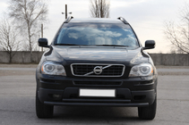 Volvo XC90 2002-2014 гг. Передняя защита ST014 Black (нерж. сталь) фото 1