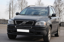 Volvo XC90 2002-2014 гг. Передняя защита ST014 Black (нерж. сталь) фото 2