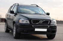 Volvo XC90 2002-2014 гг. Передняя защита ST014 Black (нерж. сталь) фото 3