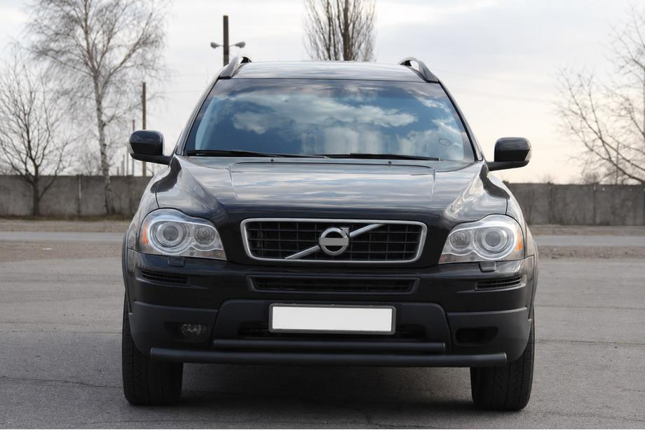 Volvo XC90 2002-2014 гг. Передняя защита ST014 Black (нерж. сталь) Image