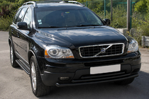 Volvo XC90 2002-2014 гг. Передняя защита ST014-2 Black (нерж.) фото 3