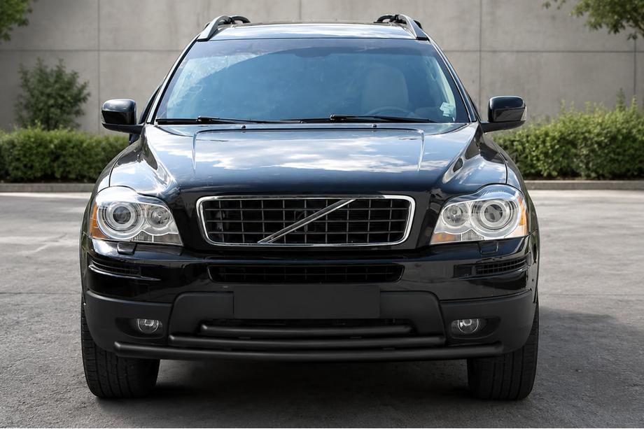 Volvo XC90 2002-2014 гг. Передняя защита ST014-2 Black (нерж.) Image