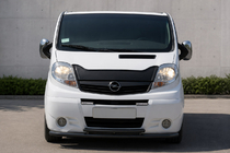 Renault Trafic 2001–2015 гг. Передняя защита ST014/2 Black (нерж.) фото 1