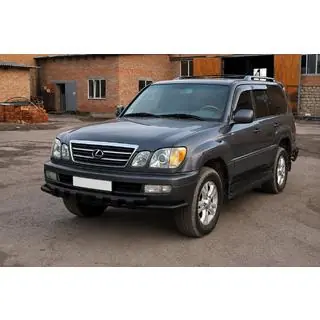 Передняя защита ST015 Black (нерж. сталь) Lexus LX470 1998-2007 гг. фото 3