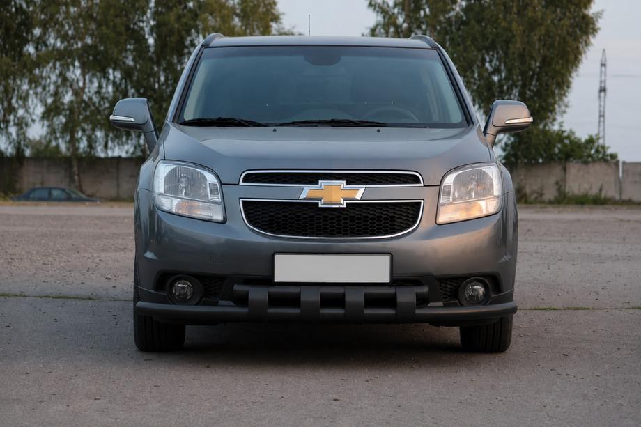 Chevrolet Orlando 2010-2018 гг. Передняя защита ST015 Black (нерж. сталь) Фото 2