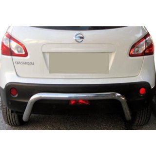 Задняя дуга AK007 (нержавейка) Nissan Qashqai 2007-2010 гг. фото 1