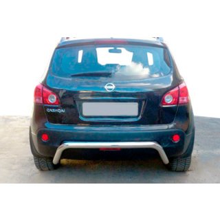 Задняя дуга AK007 (нержавейка) Nissan Qashqai 2007-2010 гг. фото 2
