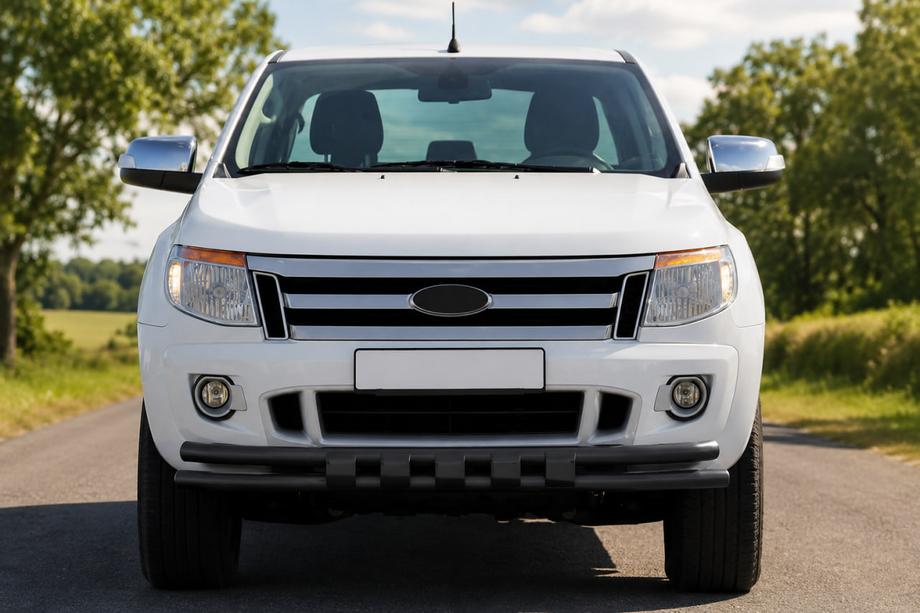 Ford Ranger 2011–2022 гг. Передняя защита ST016 Black (нерж. сталь) Фото 1